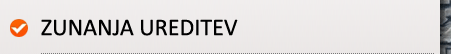 Zunanja ureditev